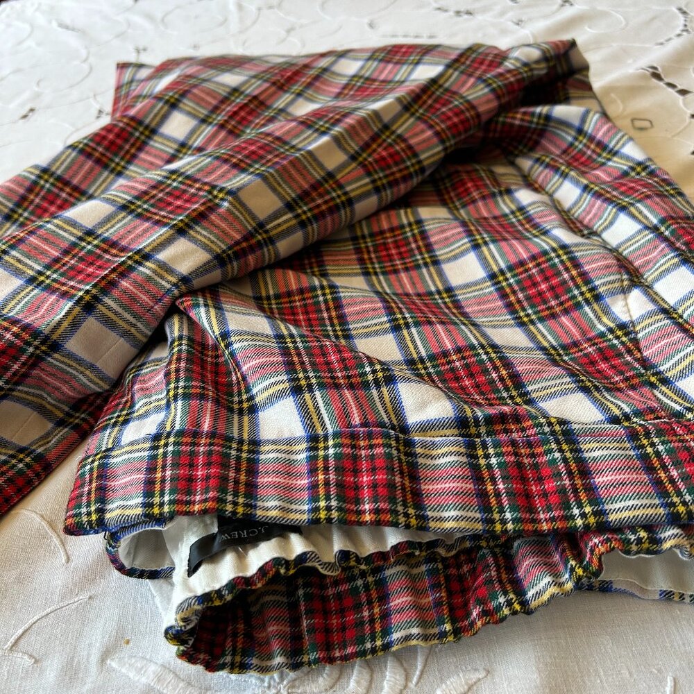 JCREW Plus Size Cropped Tartan Red Plaid Pants Size 22